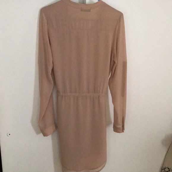 Nude long sleeve tunic/dress - Picture 3 of 3